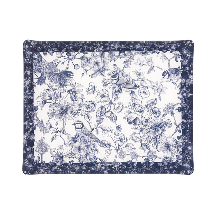 Wide blue Arabala acrylic tray