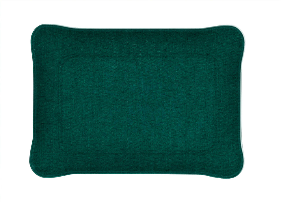 Plateau Acrylique Lin Vert Emeraude