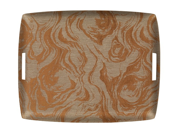 Plateau Acrylique Brasero Bronze