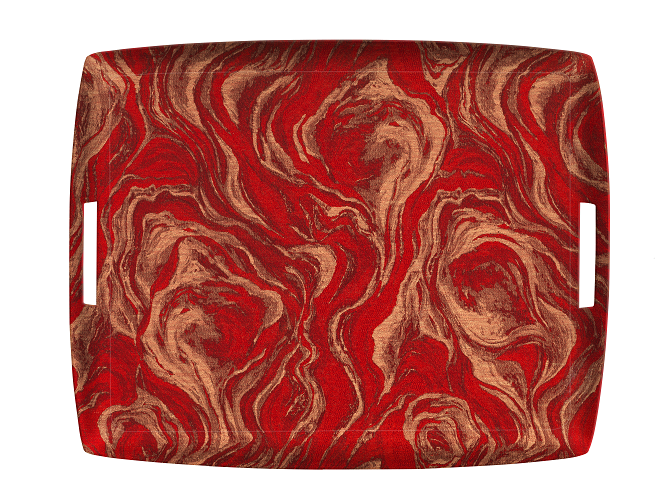 Plateau Acrylique Brasero Rouge