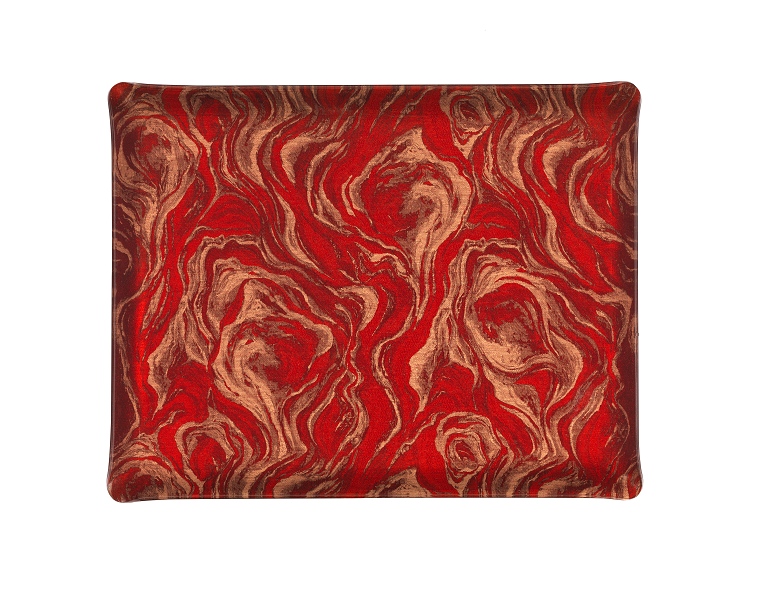 Plateau Acrylique Brasero Rouge