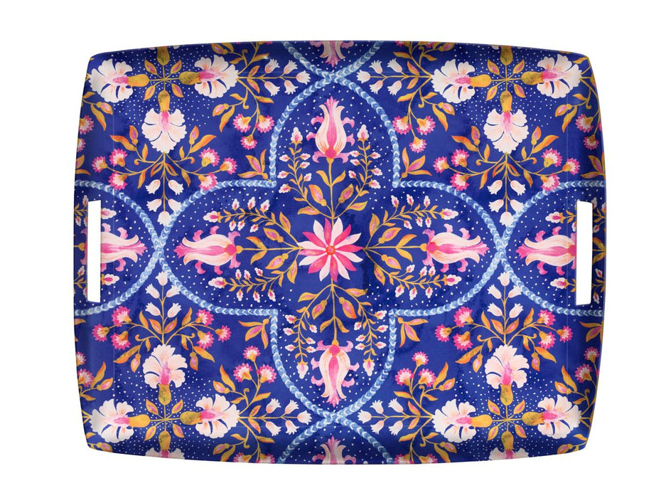 Plateau Acrylique Eden Bleu Paon