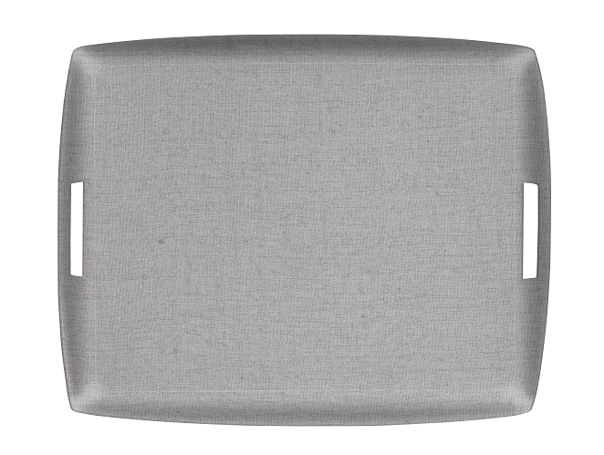 Plateau Acrylique Lin Lavé Gris Souris