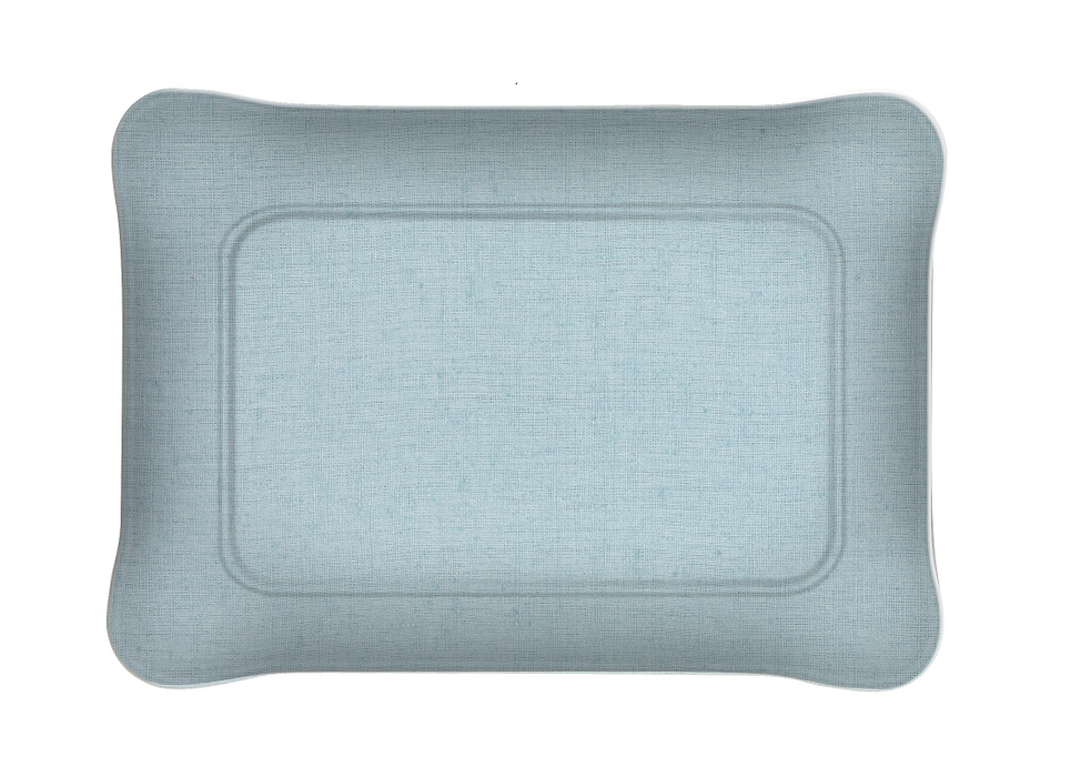 Plateau Acrylique Lin Lavé Bleu Gris