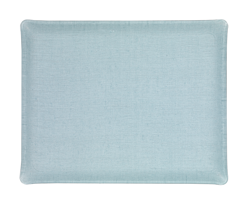 Plateau Acrylique Lin Lavé Bleu Gris