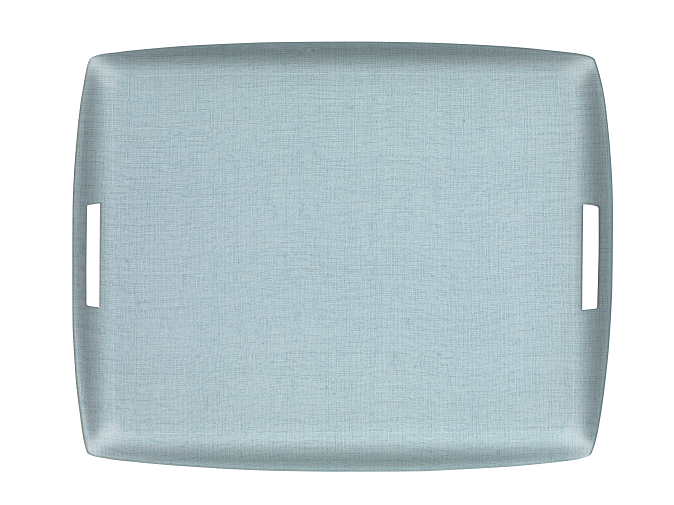 Plateau Acrylique Lin Lavé Bleu Gris