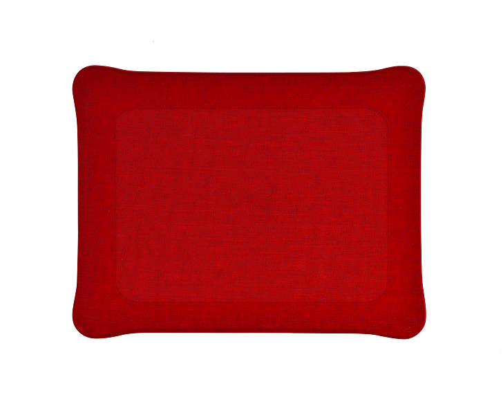 Plateau Acrylique Lin Lavé Bordeau