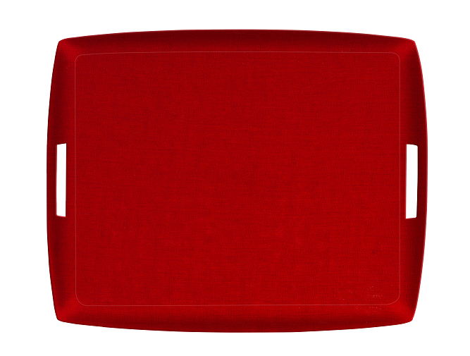 Plateau Acrylique Lin Lavé Bordeau