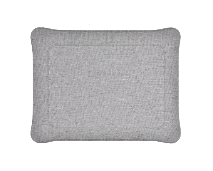 Plateau Acrylique Lin Lavé Gris Souris