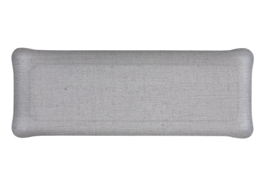 Plateau Acrylique Lin Lavé Gris Souris