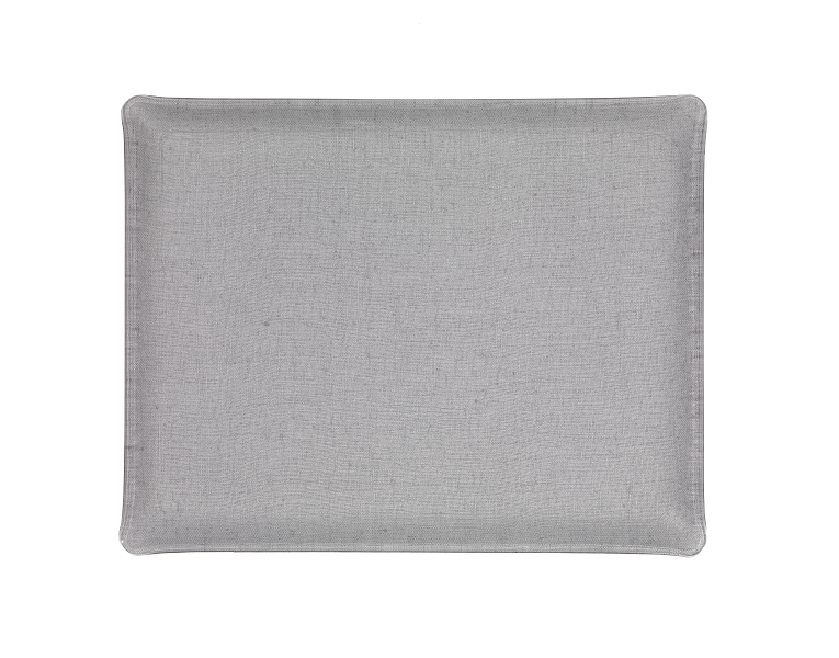 Plateau Acrylique Lin Lavé Gris Souris