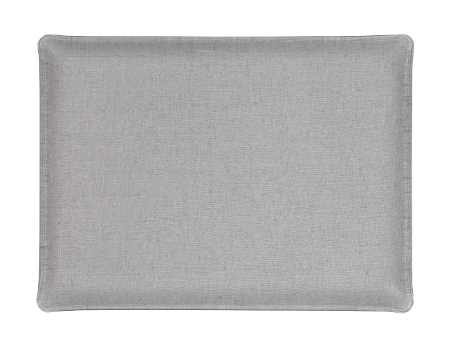 Plateau Acrylique Lin Lavé Gris Souris