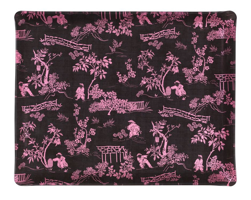 Plateau Acrylique Nagano Noir Rose