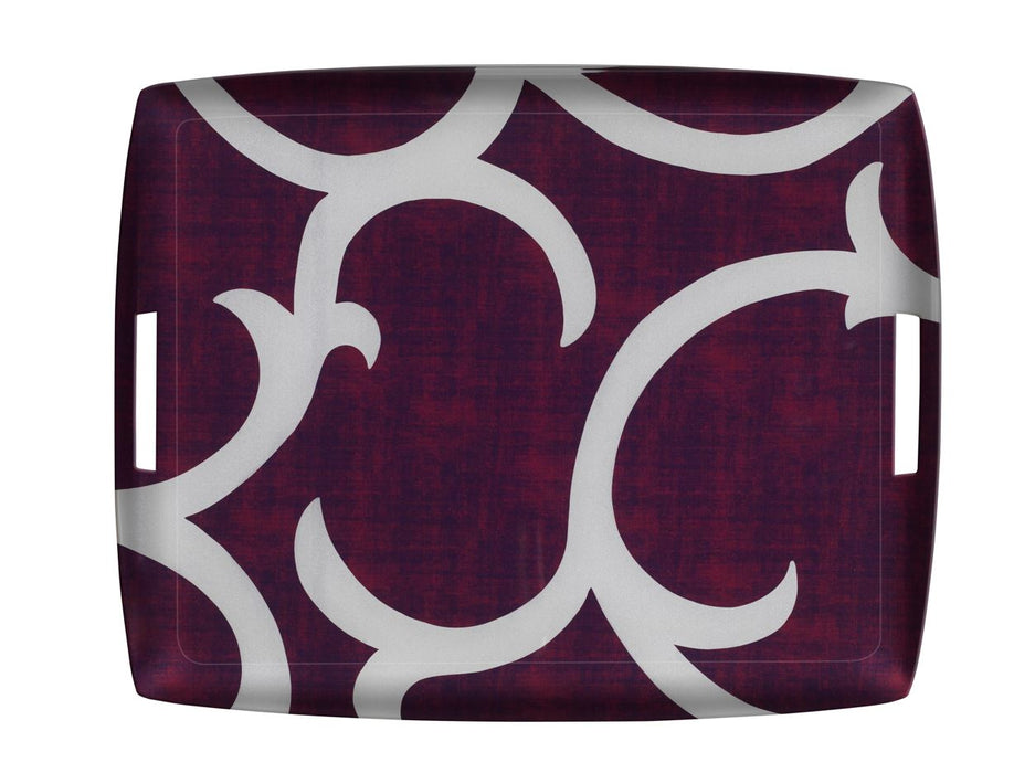 Plateau Acrylique New Churchill Violet Argent