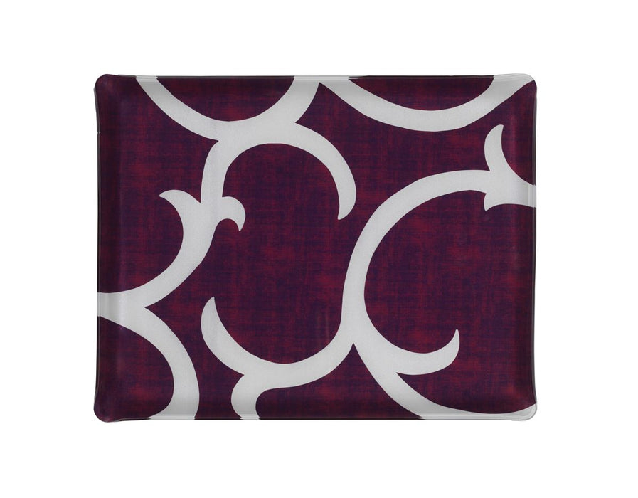 Plateau Acrylique New Churchill Violet Argent