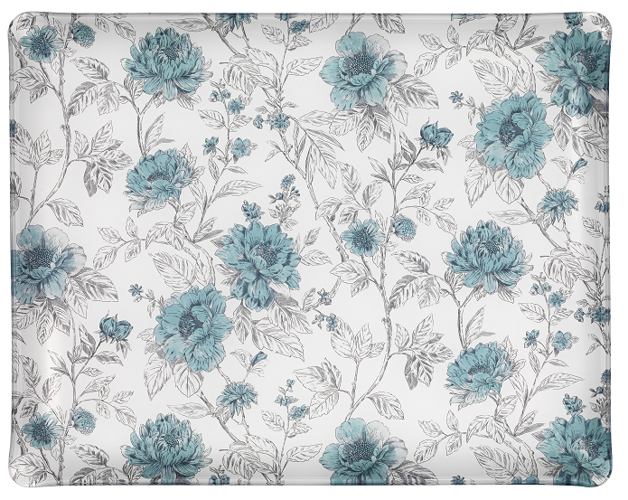 Plateau Acrylique Peonia Bleu