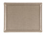 Natural linen acrylic tray