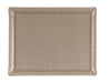 Natural linen acrylic tray