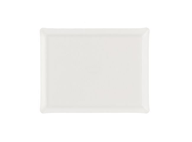 White linen acrylic tray