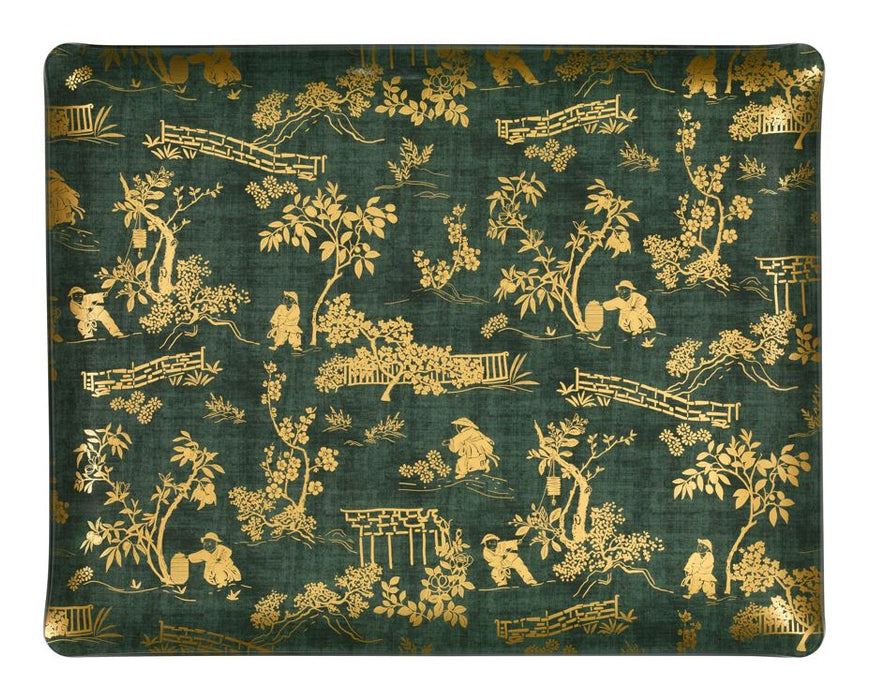 Plateau Acrylique Nagano Vert Or