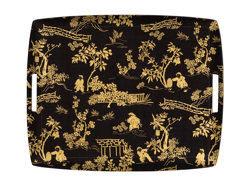 Plateau Acrylique Nagano Noir Or