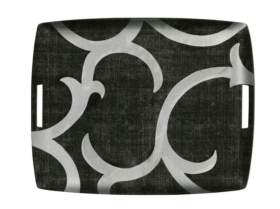 Plateau Acrylique New Churchill Noir Argent