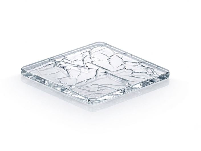 Sous-Verres Givrés Transparents - Lot de 4