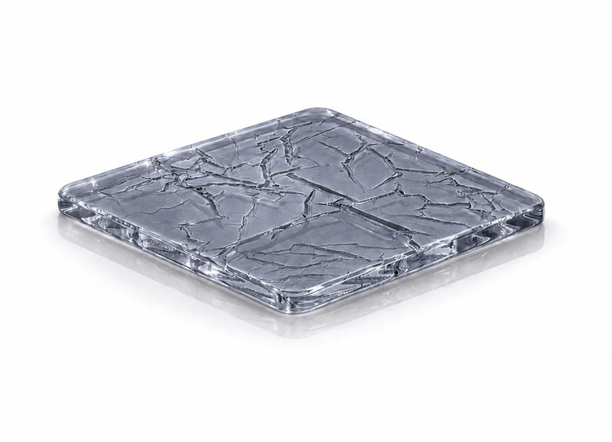 Sous-Verres Givrés Perle Noire - Lot de 4