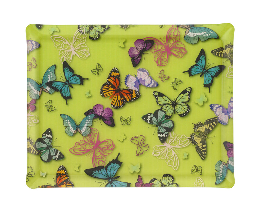 Farfalla green acrylic tray