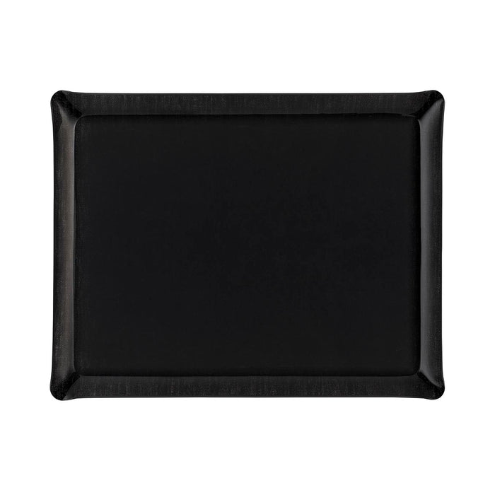 Black linen acrylic tray