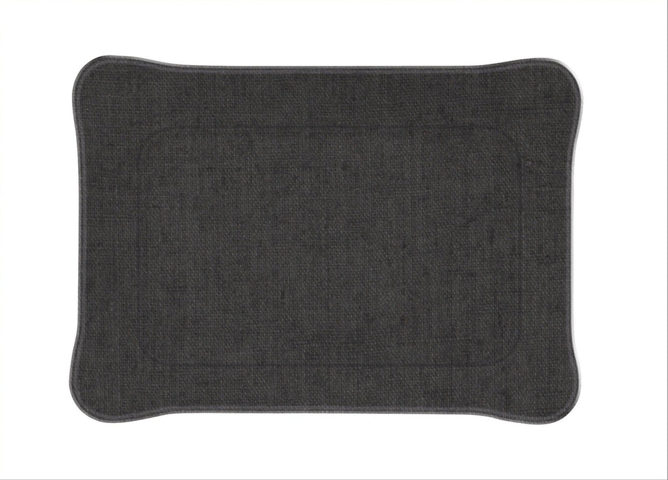 Plateau Acrylique Lin Gris 19x13cm