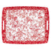 Red Arabic acrylic tray