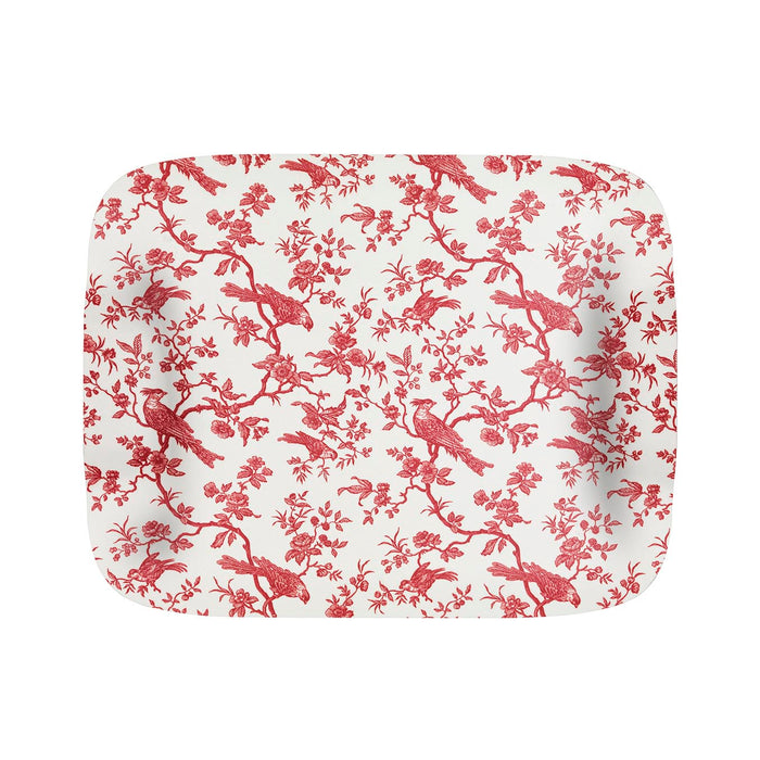 Birdy red butterfly tray