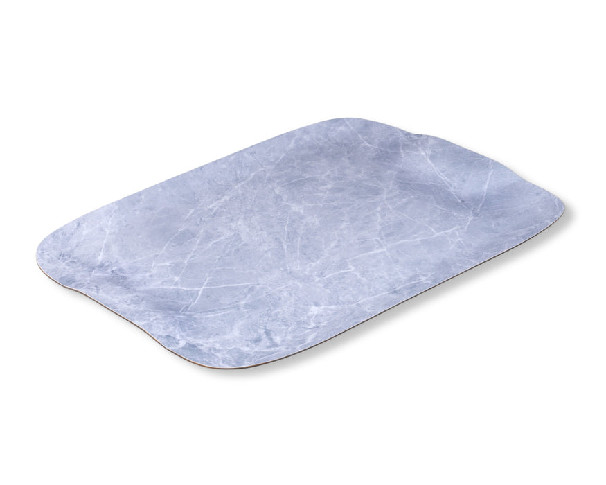 Gray marble butterfly laminate tray